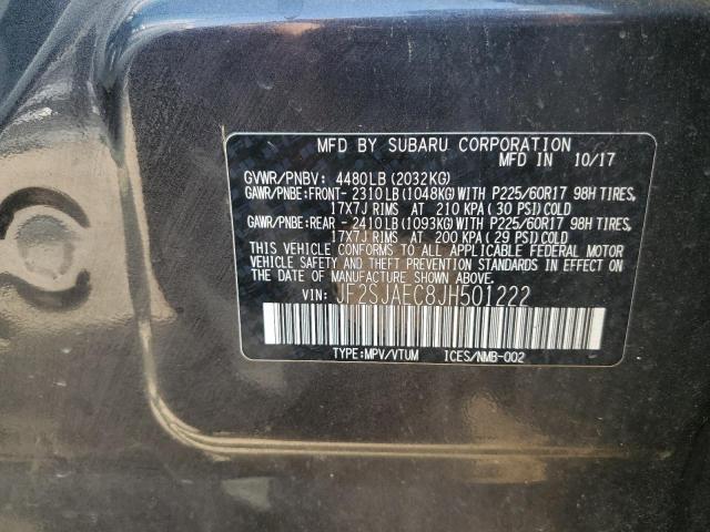 2018 SUBARU FORESTER 2 JF2SJAEC8JH501222
