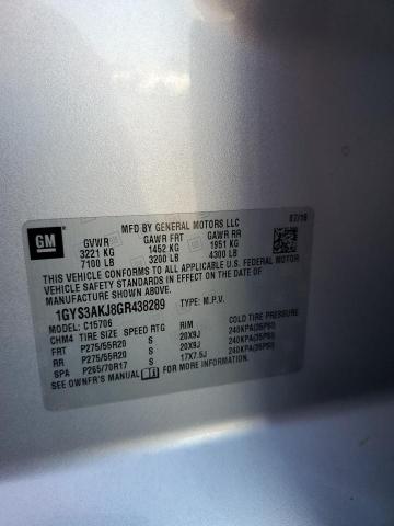 2016 CADILLAC ESCALADE 1GYS3AKJ8GR438289