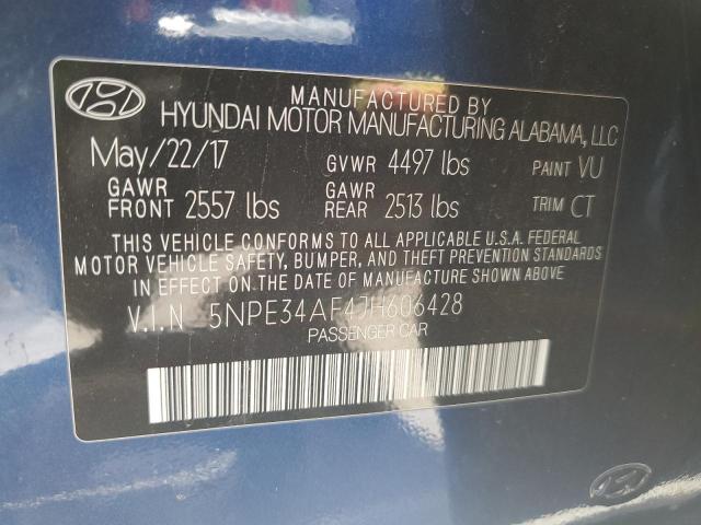 2018 HYUNDAI SONATA SPO 5NPE34AF4JH606428