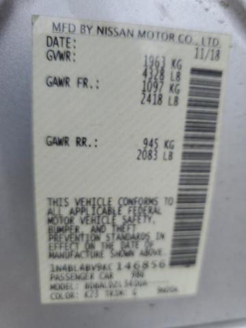 2019 NISSAN ALTIMA S - 1N4BL4BV9KC146856