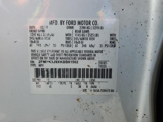 2019 FORD EDGE SEL - 2FMPK3J9XKBB81502