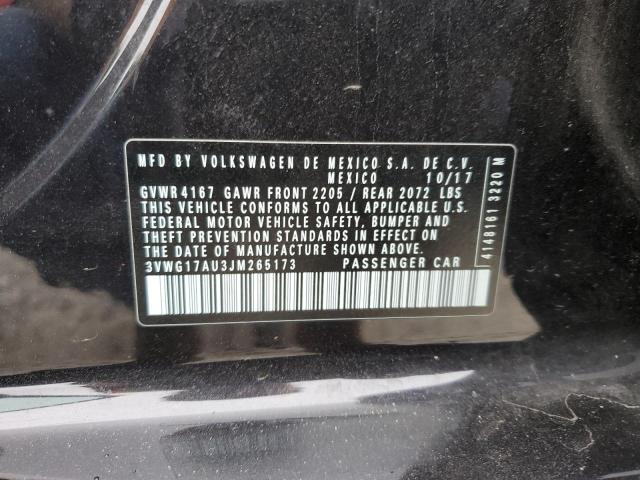 2018 VOLKSWAGEN GOLF S 3VWG17AU3JM265173
