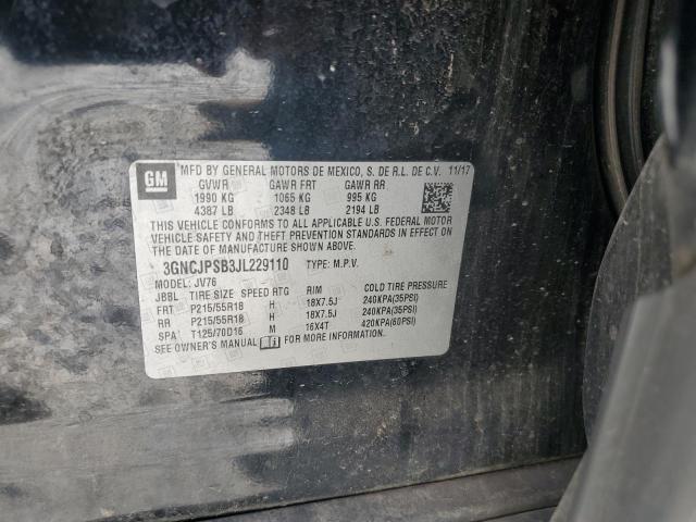 2018 CHEVROLET TRAX 1LT - 3GNCJPSB3JL229110