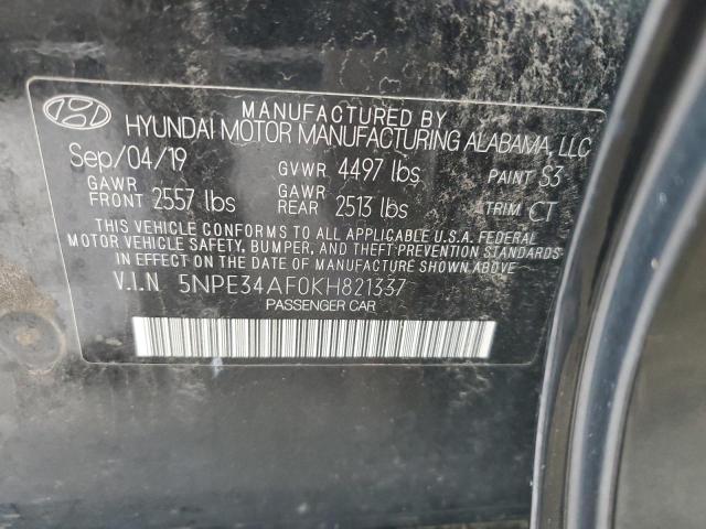 2019 HYUNDAI SONATA LIMITED 5NPE34AF0KH821337