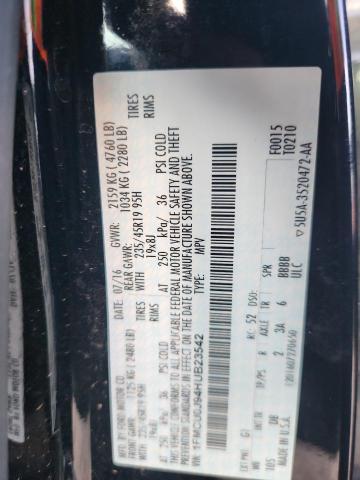 2017 FORD ESCAPE TIT - 1FMCU0J94HUB23542