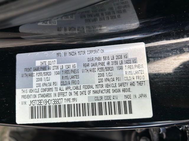 2017 MAZDA CX-9 SIGNA JM3TCBEY8H0138807