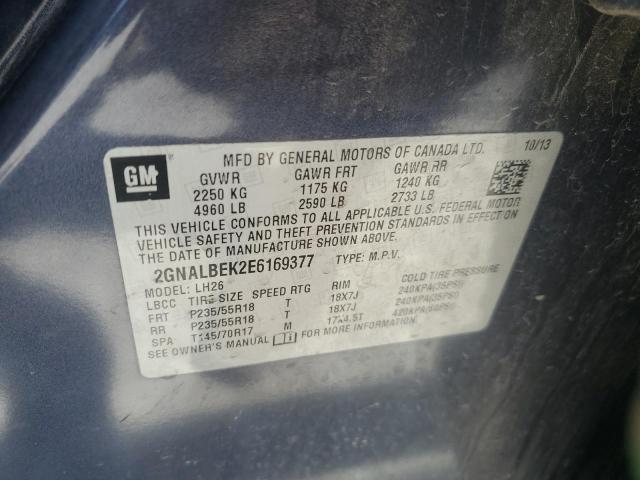 2014 CHEVROLET EQUINOX LT - 2GNALBEK2E6169377