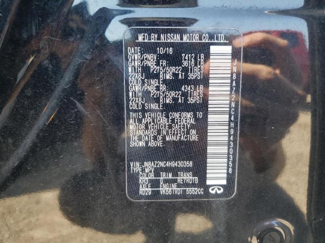 2017 INFINITI QX80 BASE JN8AZ2NC4H9430358