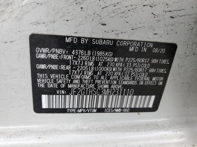 2021 SUBARU CROSSTREK JF2GTHSC3MH231110