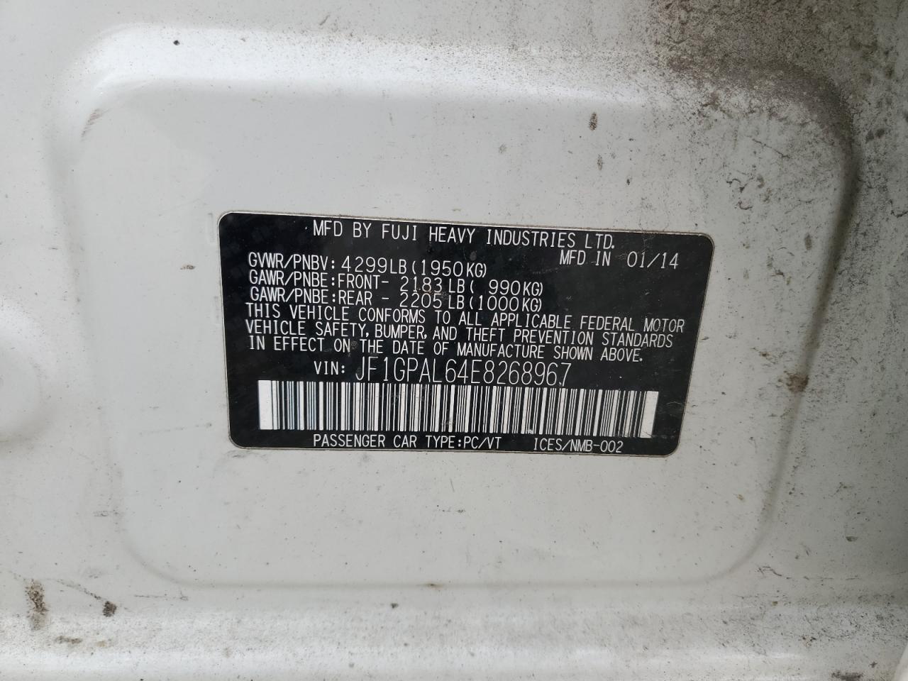 SUBARU IMPREZA SPORT PREMIUM