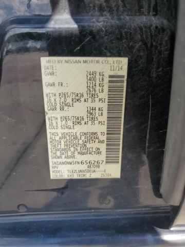 2015 NISSAN XTERRA X 5N1AN0NW5FN656267