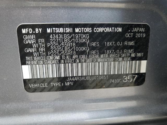 2020 MITSUBISHI OUTLANDER SPORT ES JA4AR3AU6LU010651