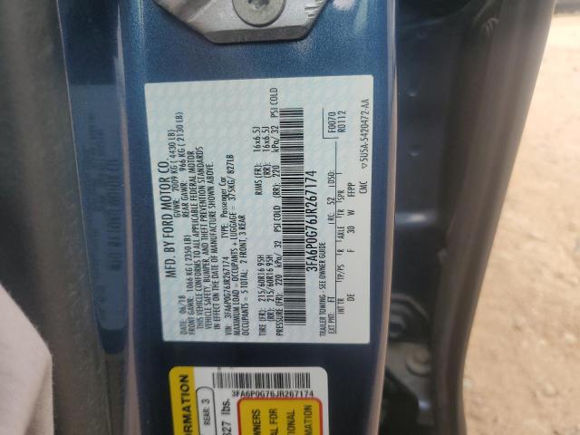 2018 FORD FUSION S - 3FA6P0G76JR267174