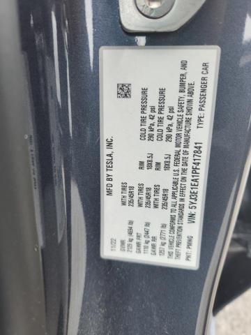 2023 TESLA MODEL 3 - 5YJ3E1EA1PF417841