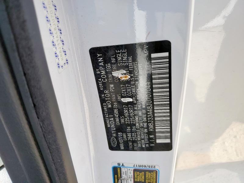 2018 HYUNDAI TUCSON SEL KM8J33A48JU707044