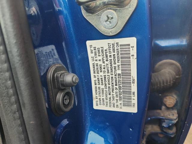 2015 HONDA CIVIC EX 19XFB2F80FE251338