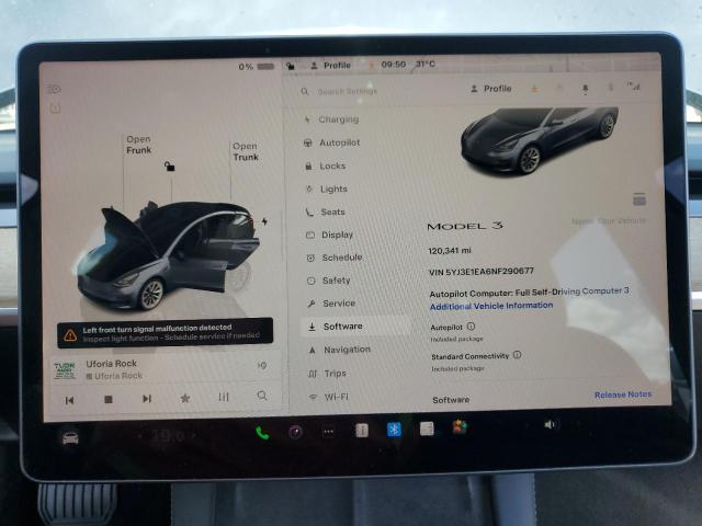 2022 TESLA MODEL 3 5YJ3E1EA6NF290677