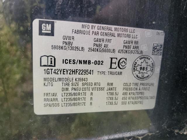 2017 GMC SIERRA K35 1GT42YEY2HF229541
