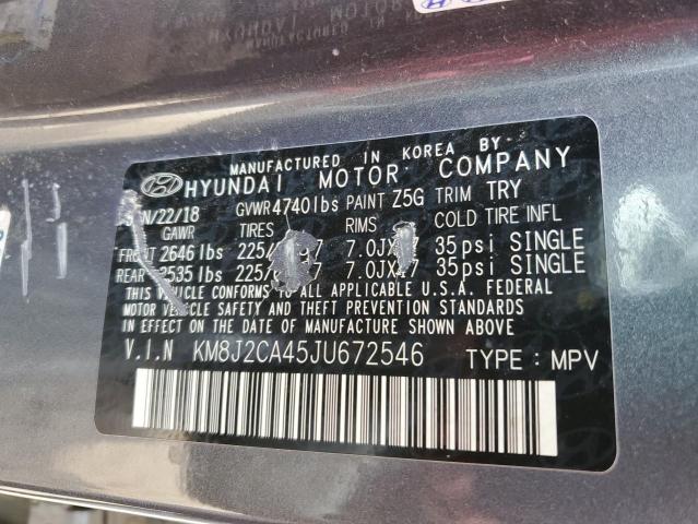 2018 HYUNDAI TUCSON SE - KM8J2CA45JU672546