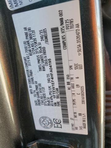 2017 FORD F150 SUPER 1FTEW1EF4HFA04195