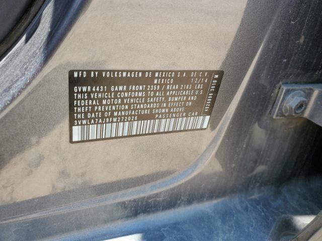 2015 VOLKSWAGEN JETTA TDI 3VWLA7AJ9FM272026
