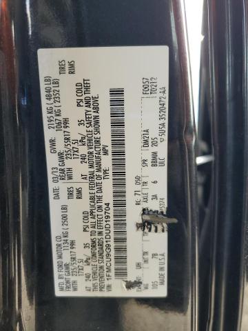 2013 FORD ESCAPE SE - 1FMCU9G91DUD19704