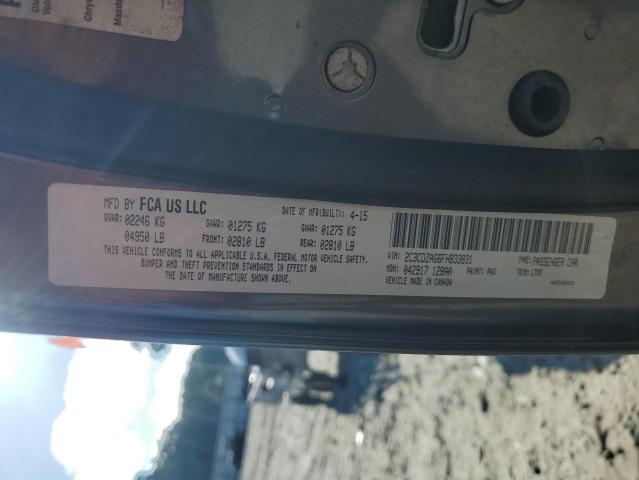 2015 DODGE CHALLENGER SXT 2C3CDZAG6FH833831