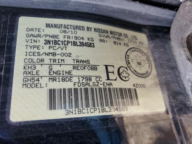 2011 NISSAN VERSA S - 3N1BC1CP1BL394583