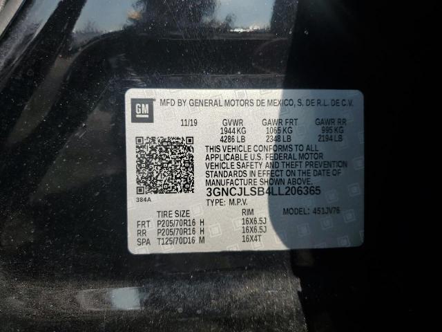 2020 CHEVROLET TRAX 1LT - 3GNCJLSB4LL206365