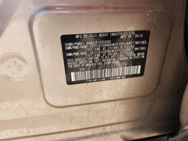 2015 SUBARU FORESTER 2.5I PREMIUM JF2SJAFC2FH473939