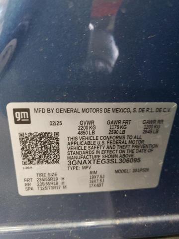 2025 CHEVROLET EQUINOX RS 3GNAXTEG3SL306095