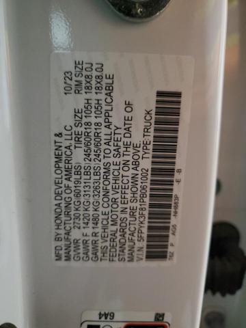 2023 HONDA RIDGELINE 5FPYK3F81PB061002