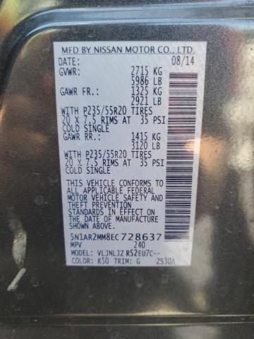 2014 NISSAN PATHFINDER - 5N1AR2MM8EC728637
