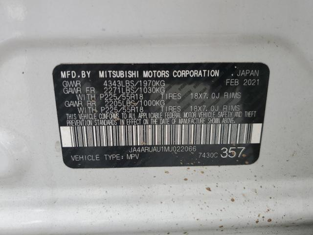 2021 MITSUBISHI OUTLANDER - JA4ARUAU1MU022066