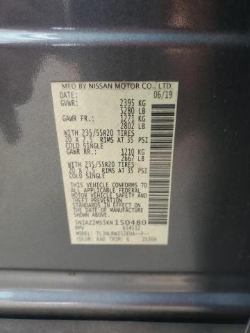 2019 NISSAN MURANO S 5N1AZ2MS5KN150480