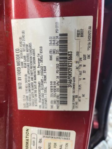 2015 FORD FUSION TIT - 3FA6P0K92FR218683