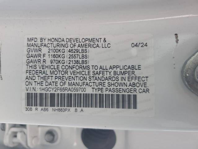 2024 HONDA ACCORD HYB 1HGCY2F65RA059700