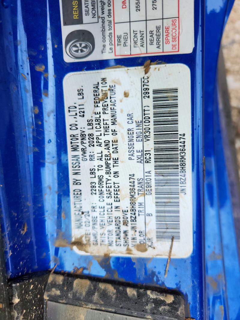 2024 NISSAN Z PERFORMA JN1BZ4BH8RM364474