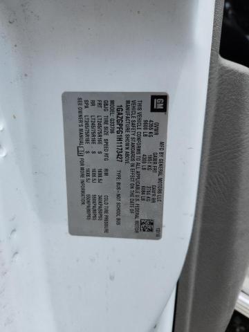 2017 CHEVROLET EXPRESS G3 1GAZGPFG1H1173427