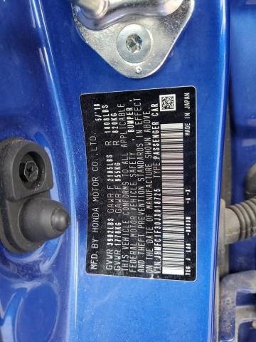 2018 HONDA CIVIC EX - JHMFC1F30JX018725