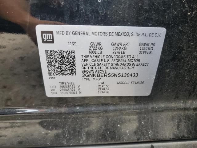 2022 CHEVROLET BLAZER RS 3GNKBERS5NS130433