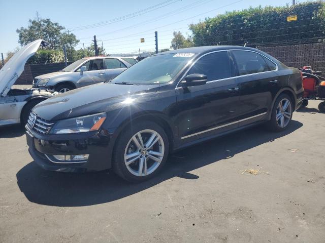 VOLKSWAGEN PASSAT SEL 2014 black  diesel 1VWCN7A36EC078317 photo #1