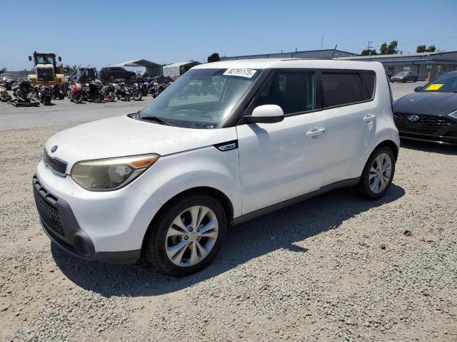 KIA SOUL + 2015 white  gas KNDJP3A56F7116282 photo #1