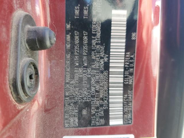 2017 TOYOTA SIENNA LE 5TDKZ3DC3HS820585
