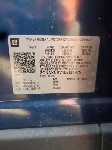 2020 CHEVROLET EQUINOX PR - 2GNAXNEV4L6114975