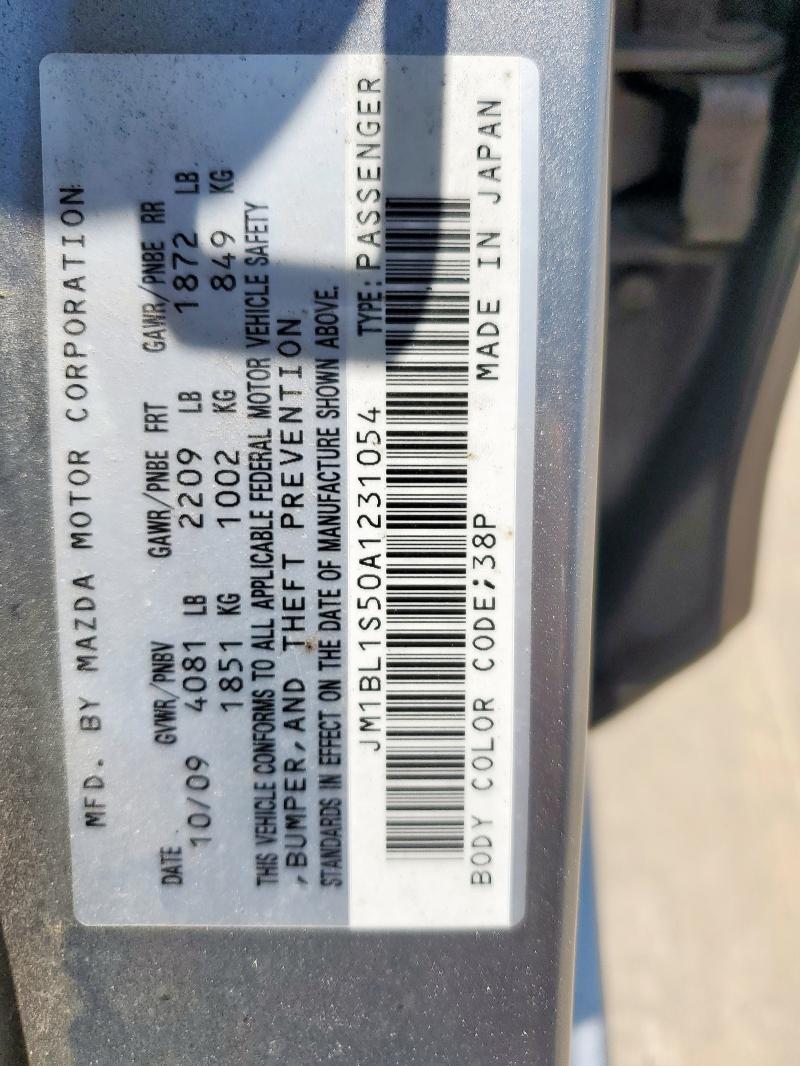 2010 MAZDA 3 S - JM1BL1S50A1231054