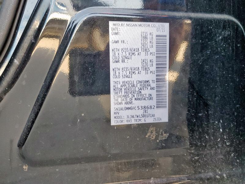 2015 INFINITI QX60 5N1AL0MM6FC538682
