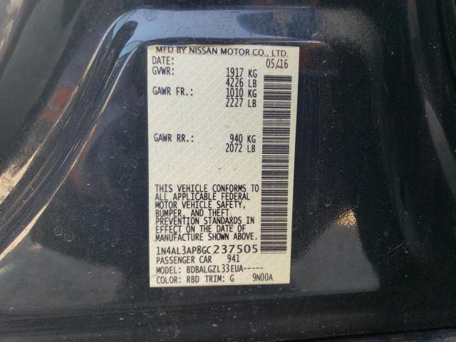 2016 NISSAN ALTIMA 2.5 - 1N4AL3AP8GC237505
