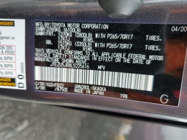 2020 TOYOTA 4RUNNER SR - JTEZU5JRXL5225616