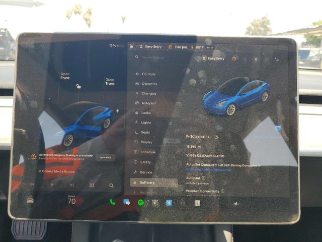 2023 TESLA MODEL 3 5YJ3E1EA8PF654326